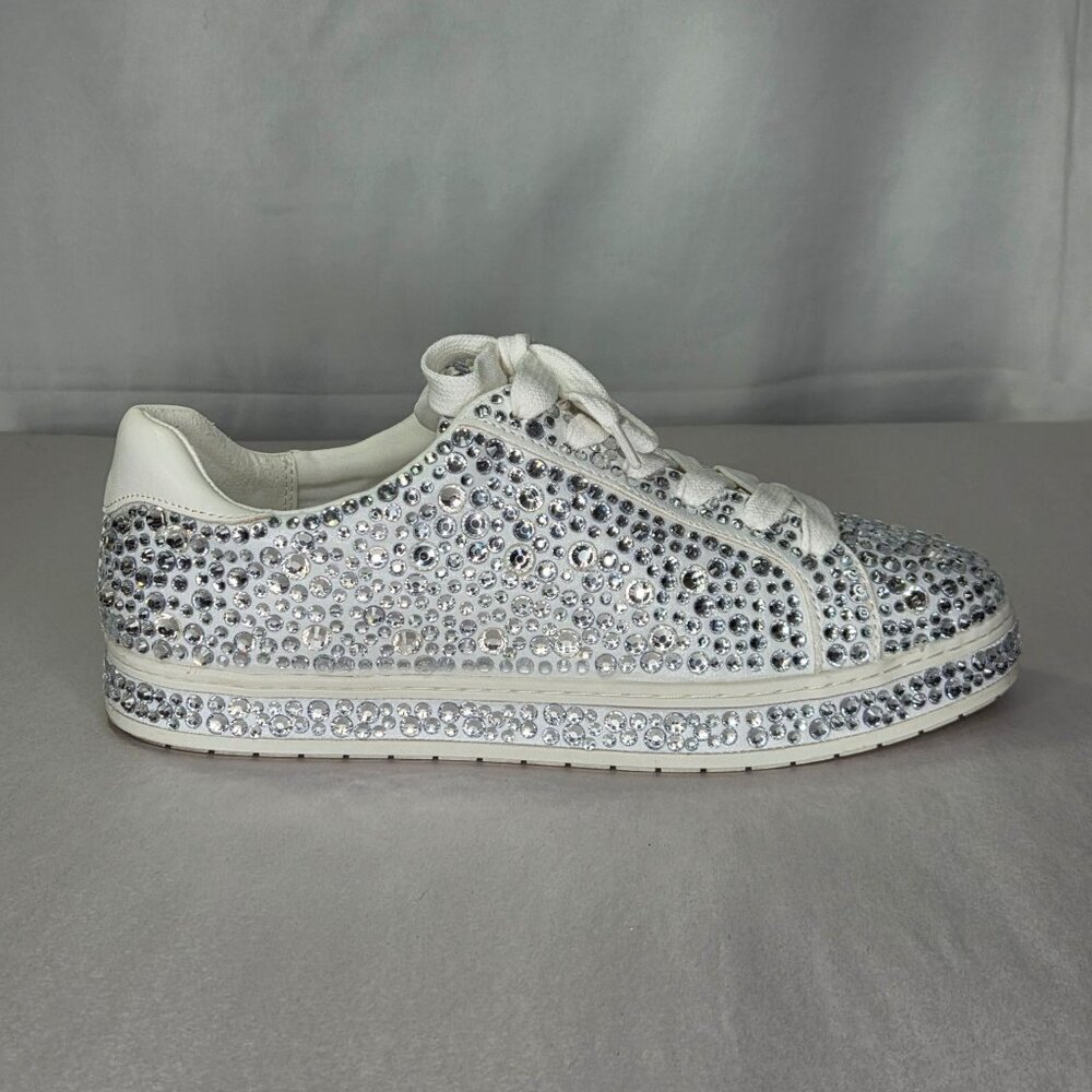 I.N.C. International Concepts Dazzlee Round Toe Sneakers - Silver - Picture 3 of 8